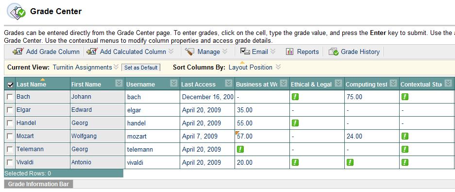 manually Assignment waiting to be graded. Click to assign a grade. If you already have a mark for the assignment, clicking on the enter a grade directly here.
