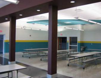 Quandel completed interior renovations to the Cafeteria and Kitchen at James Gettys Elementary School.