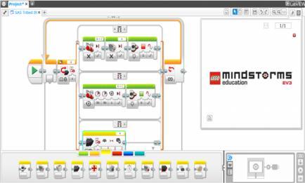 Programming using advance EV3 commands such as datawires, Myblocks, Bluetooth and