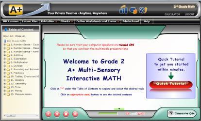 P13 Grade Level: 2 nd Full Curriculum Software Product Description The 2 nd Grade Math offers comprehensive course contents that meet and exceed state and national standards.