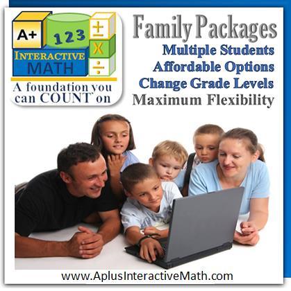 This is excellent for those needing to review previous grade levels or move ahead. A+ Interactive Math online is accessible from anywhere with high speed internet access.
