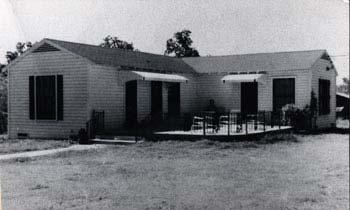 The Irving Public Library, 1951-1962. The building still stands. This photograph dates from the summer of 1951.