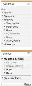 Preferences can be edited at anytime (once logged into the Moodle) by Clicking on My profile view profile and clicking on edit profile under Settings in the left hand column.