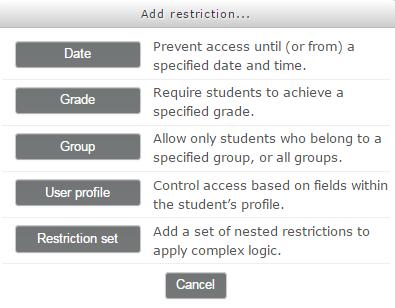 7. Schedule: Assigns the time you may log into the Blackboard session. The default is 30 minutes. This should not be changed for most instances. You should encourage students to login early. 8.