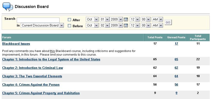 Exploring Course Menu Items If you have enrolled in a course that will use Blackboard, take a moment to explore all of the different Course Menu items provided by the instructor.
