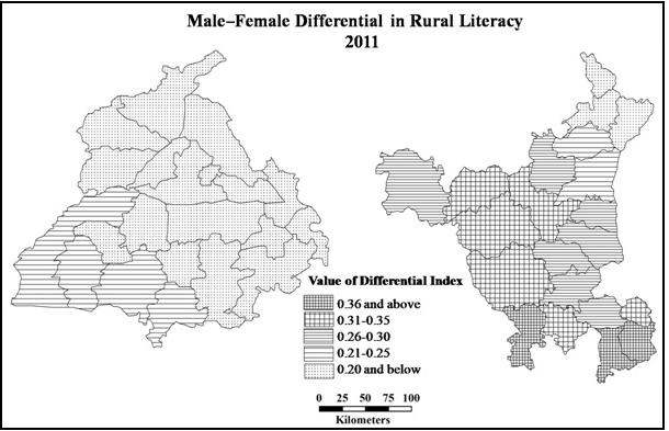 of Punjab have recorded destricts of Punjab contain low literacy however; the very high literacy.