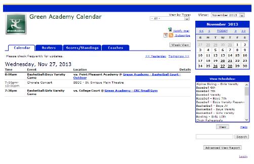 Page 8 rschool We use the rschooltoday Activity Scheduler as our School Calendar, as it provides significant advantages to our school and community.