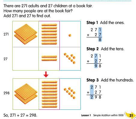 Addition and Subtraction of Numbers up to 1000 - Use the addition symbol (+) and subtraction symbol ( ) to write a