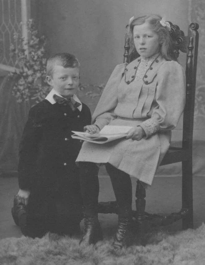 Figure 4: Nellie Wrathall (born 1899) with her younger brother. In 1911 the Wrathall family lived at Farnhill Hall Farm How much did it all cost?