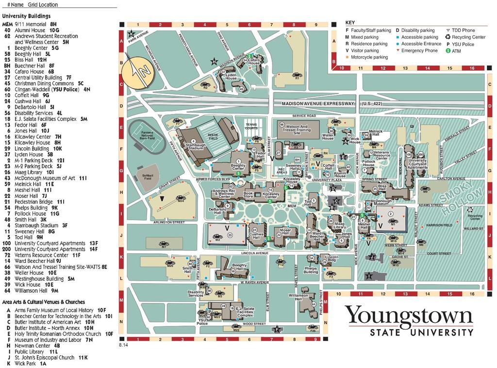 Appendix C: Campus Map YOUNGSTOWN STATE