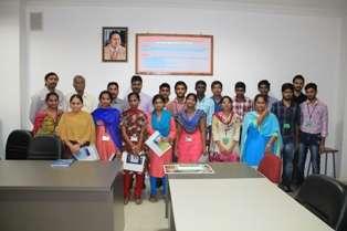 Principal administering the oath to students LBRCE NSS unit celebrated Telugu Basha Dinotsavam to uphold the rich legacy and heritage of our