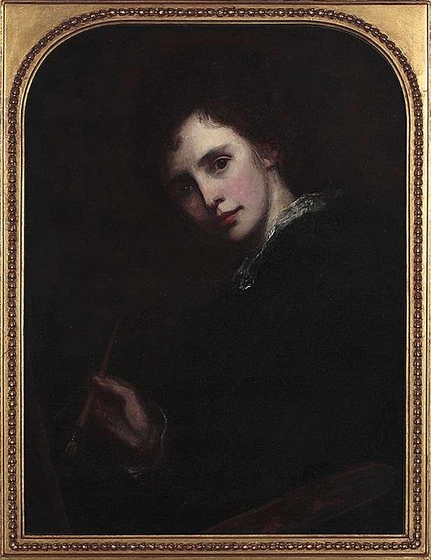 Mary Christison (née Tovey) (c.1850 1879) Self portrait c.1870s oil on canvas 69.5 x 51.
