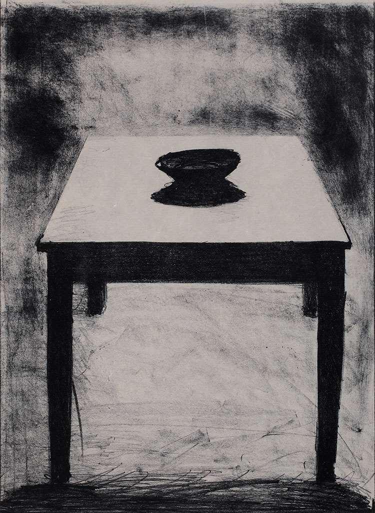 Helen Eager (1952 ) The bowl 1987 lithograph and chine-collé on paper, edition 2/5 image 60.0 x 43.5 cm; sheet 79.0 x 59.