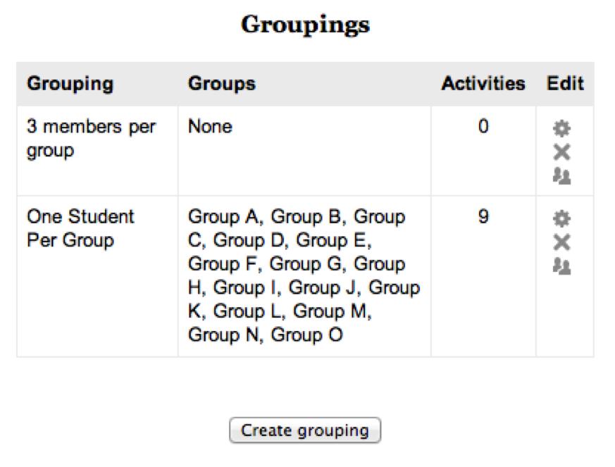Checking Your New Groups & Grouping 1. Back on the Groups page, you should now see these newly created groups in your Groups: list, with the naming scheme you selected.