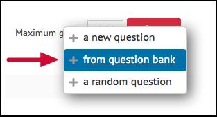 7.19 Quiz Bank Click Add and then from question bank 7.