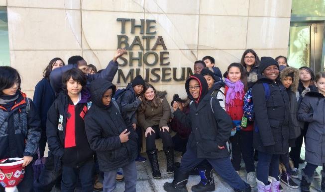 the Bata MuseuM On December 19th the Grade 6 class visited the Bata Shoe Museum. They painted a wooden clogs and learned about the history of many types of shoes from around the world.