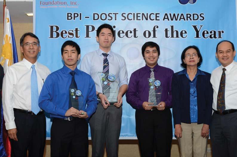 The BPI-DOST Science Awards recognizes and provides incentives to graduating students in selected colleges/universities who excel in specialized fields of science.