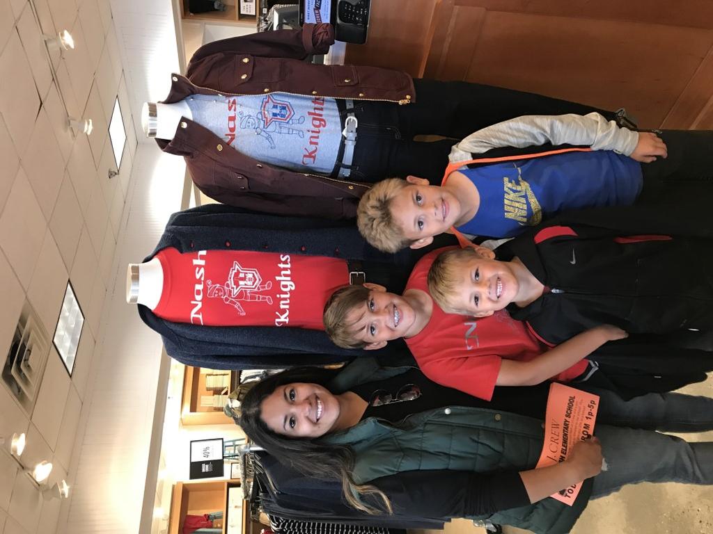 The 4 th & 5 th graders held a Shop & Share at JCRew on