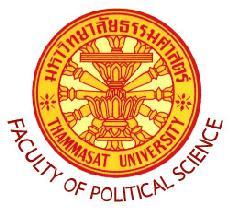 Faculty of Political Science THAMMASAT UNIVERSITY Please enclose 4 x 1.