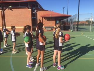 Junior School Sport Basketball Basketball has begun for all our PC teams playing at the basketball Stadium on Thursday afternoons. The girls looked great out there on the courts this week.
