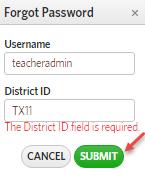 As long as you have a valid email address in the FitnessGram 2015 system and the district allows it, you will be able to request and reset your password yourself.