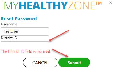 10.1.2 The system needs to validate your account before allowing you to reset the password.