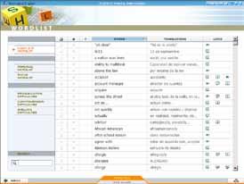Wordlist The Wordlist is a complete, searchable list of target vocabulary from a course, with recordings, translations and links, practice
