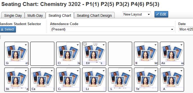c) PowerTeacher: Seating Chart Attendance When an Attendance Code is entered, a Comment Icon appears.