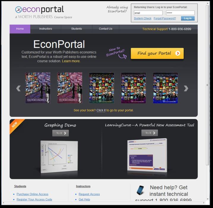 3 Directing Your Students to Access EconPortal Once you ve set up your course, you will need to make sure your students know how to register and access your course.