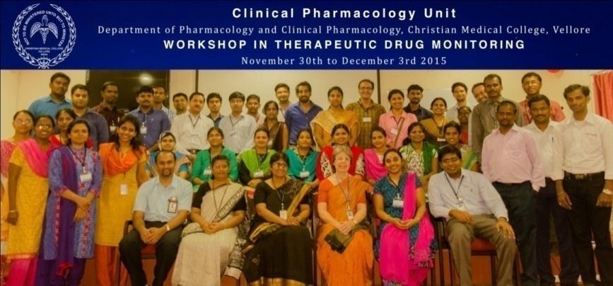 4. Dr.Padma M Prashanthini, I yr Post graduate attended a workshop in Reseach Methodology in JIPMER, Pondicherry on 29 th December 2015. 5. Dr.Padma M Prashanthini, I yr Post graduate attended a National conference on Clinical trials on Pharmacoeconomics & Personalised Medicine in JIPMER, Pondicherry on 30 th & 31 st December 2015.