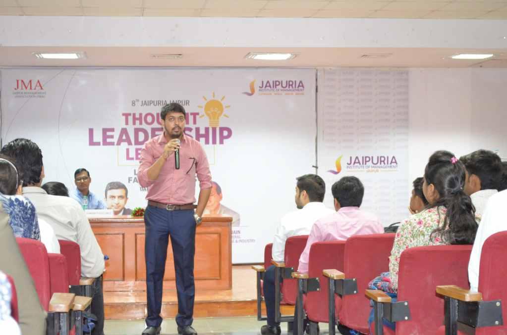 Mr. Sanjay Mehta, Cluster Credit Manager, Ujjivan Finance, Delhi Jaipuria Institute Of Management, Jaipur organized an alumni interface session on 24th July 2017 with Students to enlighten and