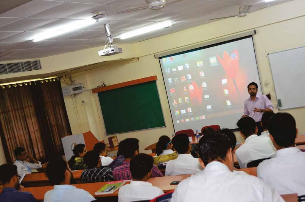 The session revolved around aptitude test, skill requirement, interview preparation and extensive participation at college level to grab as much experience as possible in order to stand out of the