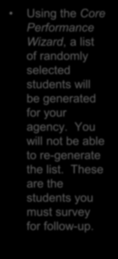 selected students will be generated for your