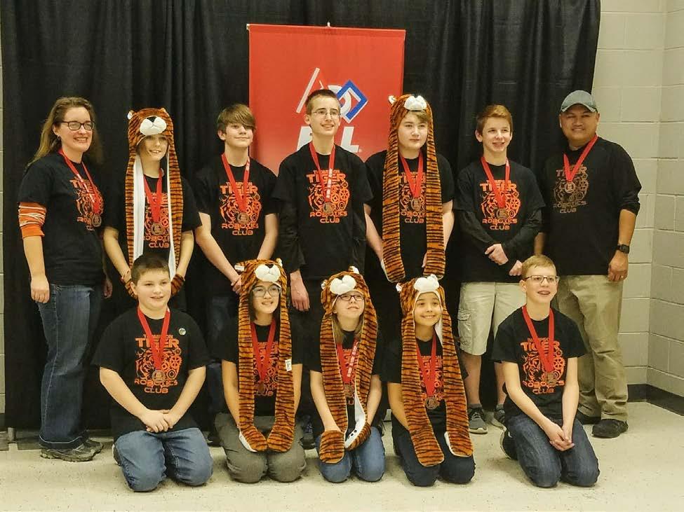 ROBOTICS STATE CHAMPIONSHIP On Saturday, January 14th, the Thompson Tigers Robotics Team participated in the First Lego League State Championship at Elgin Community