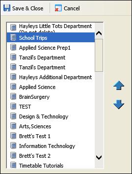 Setting Up Teaching Manager isams Teaching Manager User Guide A window is displayed; an example is shown below: 4.