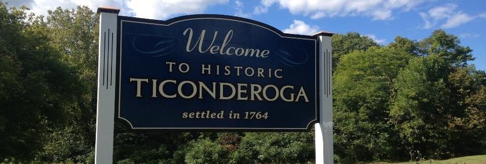 Partnership with Ticonderoga Town of Ticonderoga central location, enthusiastic partner Ticonderoga Revitalization
