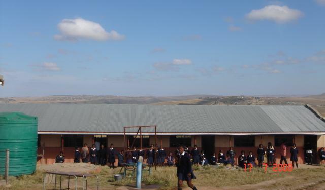 One of the school s rainwater tanks Maintenance and overcrowding Since December 2010, the already dilapidated school structure has been struck by bad weather three times, causing extensive damage to