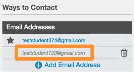 4. Click OK, Thanks to complete 5. You will see the new email address now listed under work email 6.