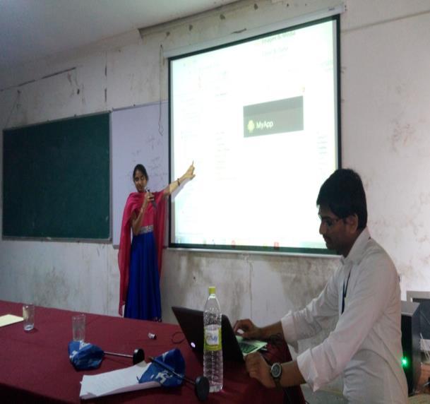 She started with a brief introduction of Android framework and how it helps in