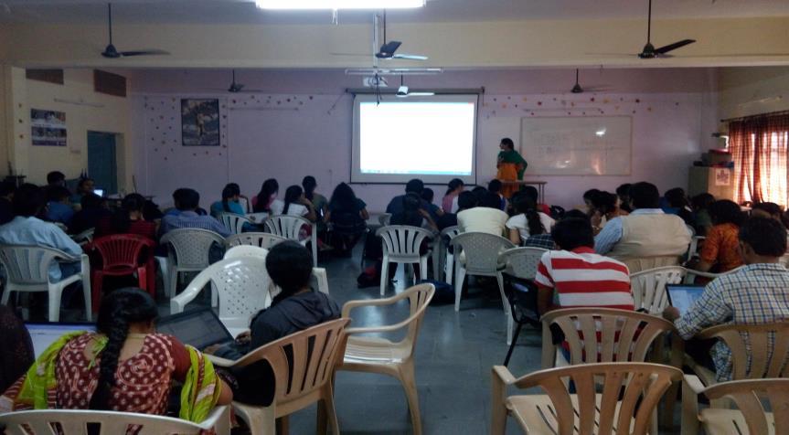 Anusha Kirthi and her team explained about the Data storage & file system and also creation of database using SQLite.