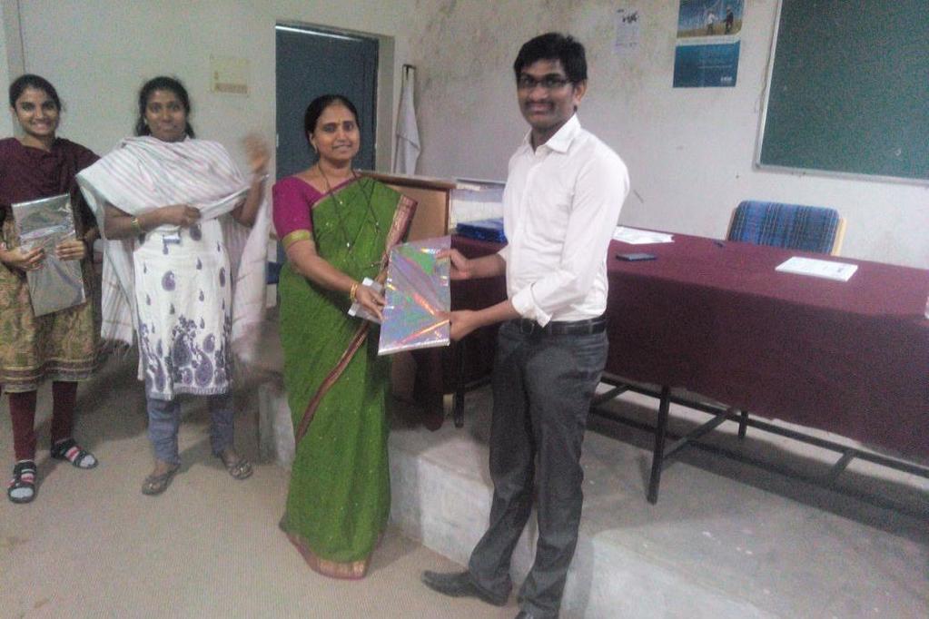 The program ended up with a Vote of thanks. The Trainer Ms. Anusha Kirthi, Mr.