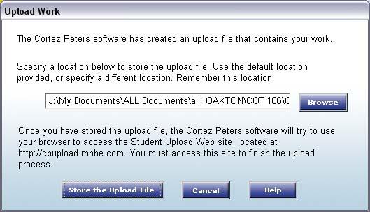 How to upload your work when you are finished for the day. In Cortez Peters, click UPDATE on the top of the Cortez Peters screen. If you get an error message No profiles were created.