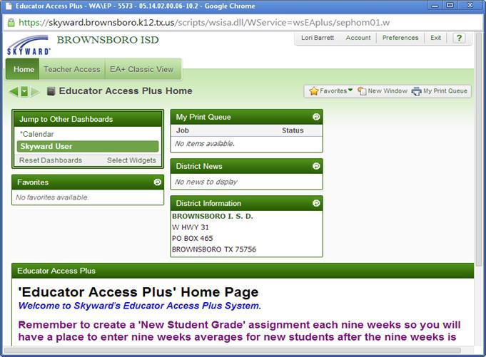 Type in your Skyward login and password. (NOTE: If you get an error message, you will need to allow the pop-up blocker.