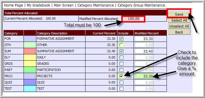 Working with Assignments Setting Up Your Categories Your categories will need to be set up BEFORE adding an assignment.
