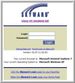 Getting Started Logging in to Skyward 1.