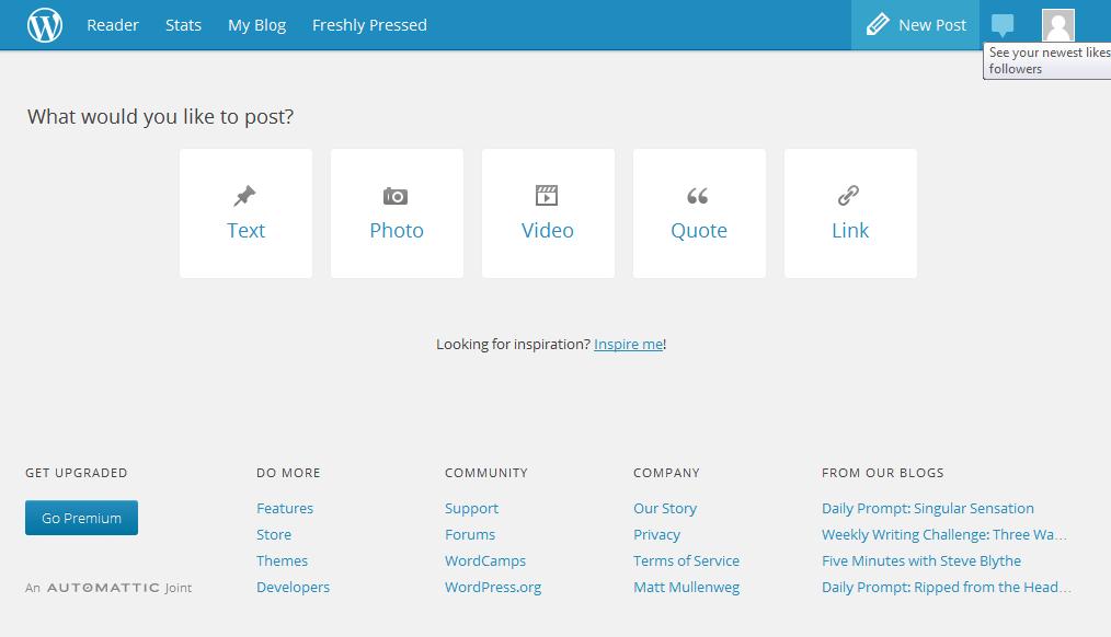 You can create a range of media posts and in most cases you would select