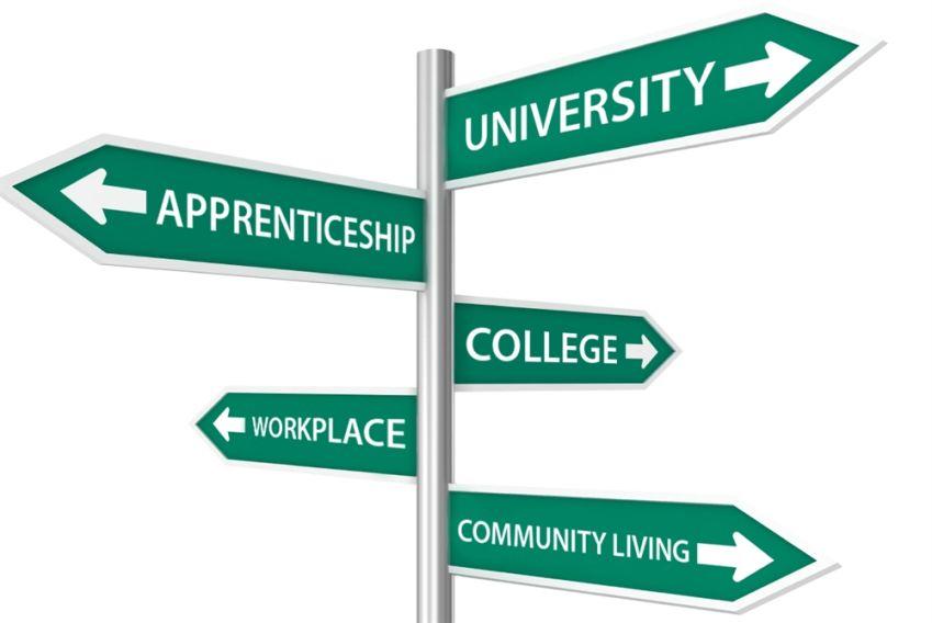 Post-High School Options Apprenticeship Training Programs Community Colleges/Two-Year Colleges Employment Four-Year Colleges & Universities Gap Year