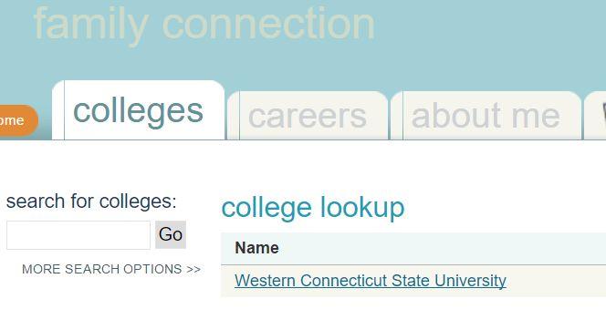 Step 1: Type in the name of a college, or use