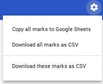 Using Google classroom as a markbook When you mark an assignment, the score that a pupil receives is stored in the classroom.