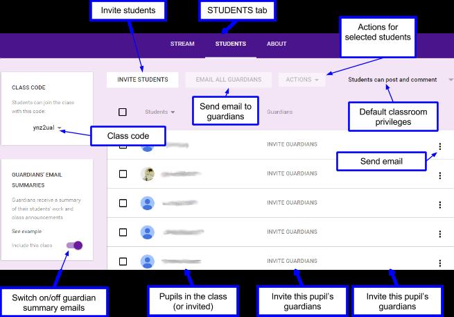 Adding students to your class To add students to your class, open the appropriate class and then open the STUDENTS tab. If no students are currently added, this page will be blank.